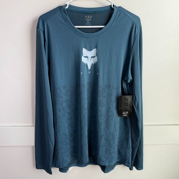NWT FOX Dark Blue Ranger TruDri Long Sleeve Jersey - Picture 3 of 8